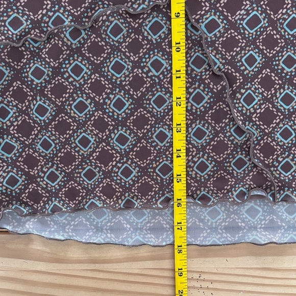 SO Geometric Patterned Mini Skirt - Brown - Picture 9 of 10